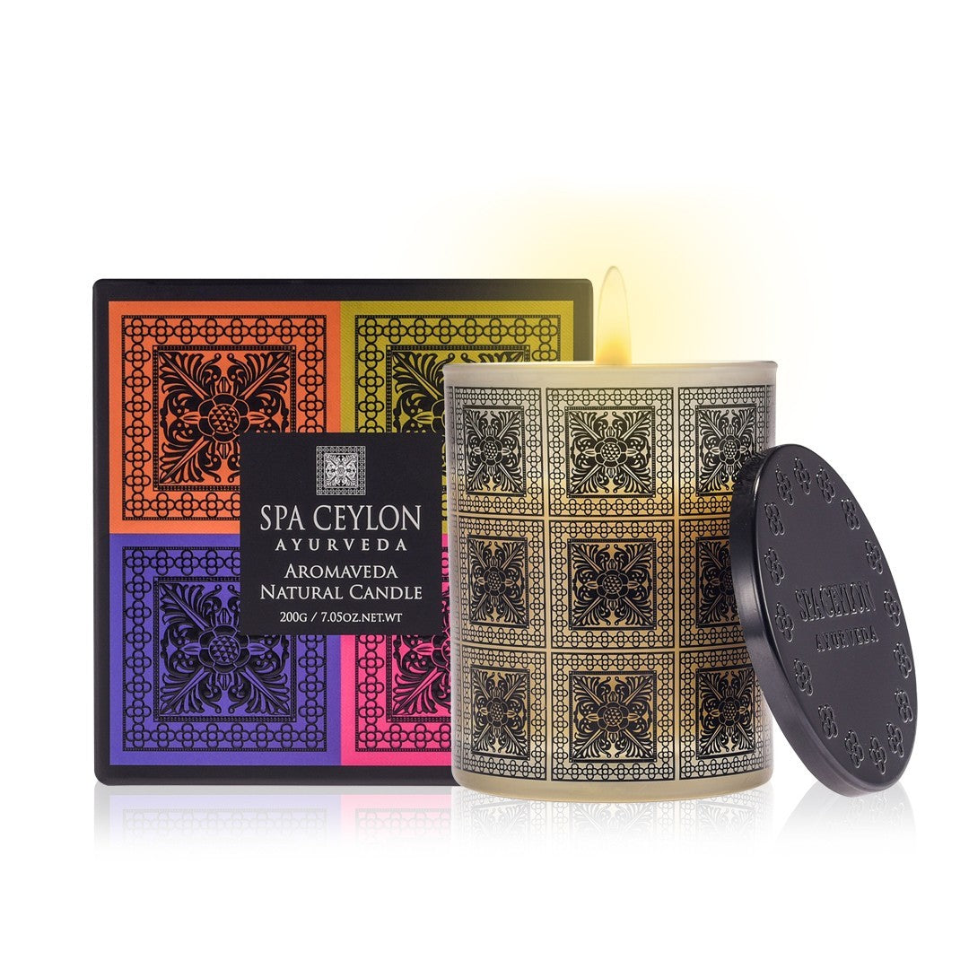 Ceylon Tea & Spice - Aromaveda Natural Candle 200g