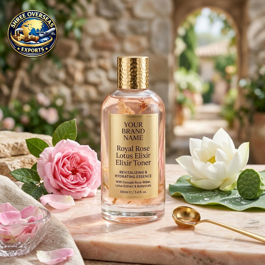 Ayurvedic skincare products Pink Lotus & Gold Hydrating Elixir 3 from Spa Ceylon New Zealand